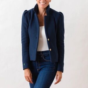 Dudley Stephens Windsor Blazer Jacket in Navy Blue Women's size XS